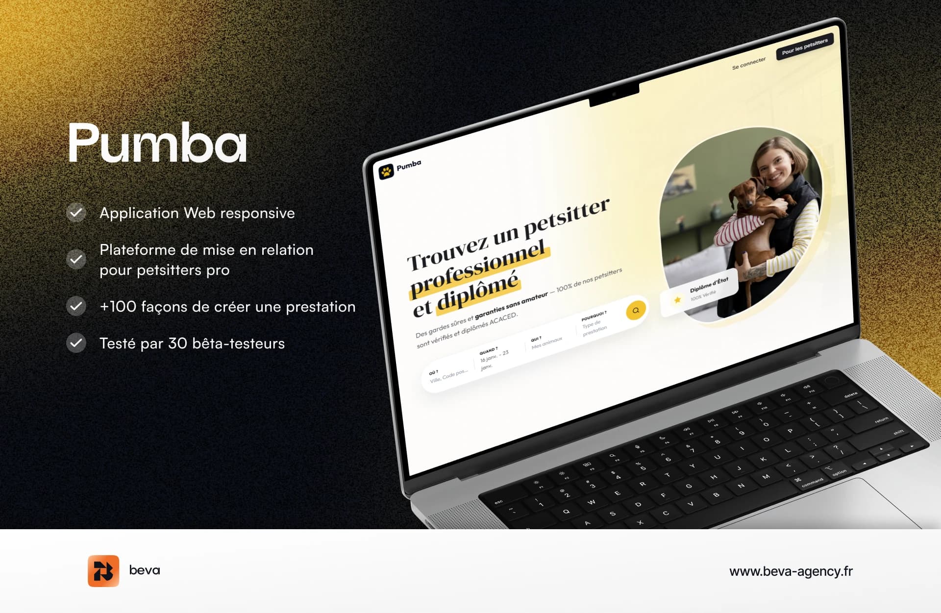 Pumba - Plateforme pour petsitters pro