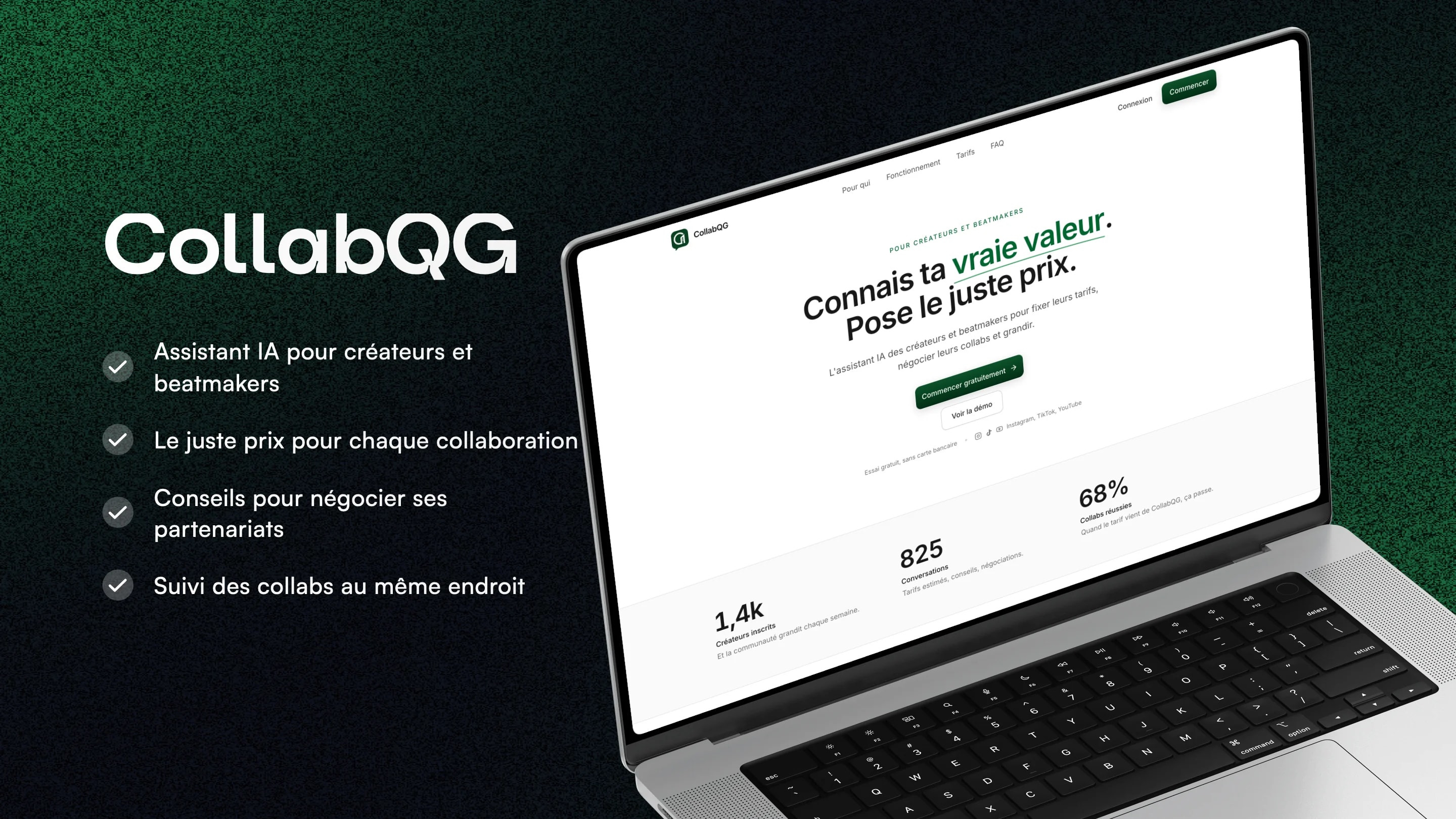 CollabQG - Assistant IA pour influenceurs