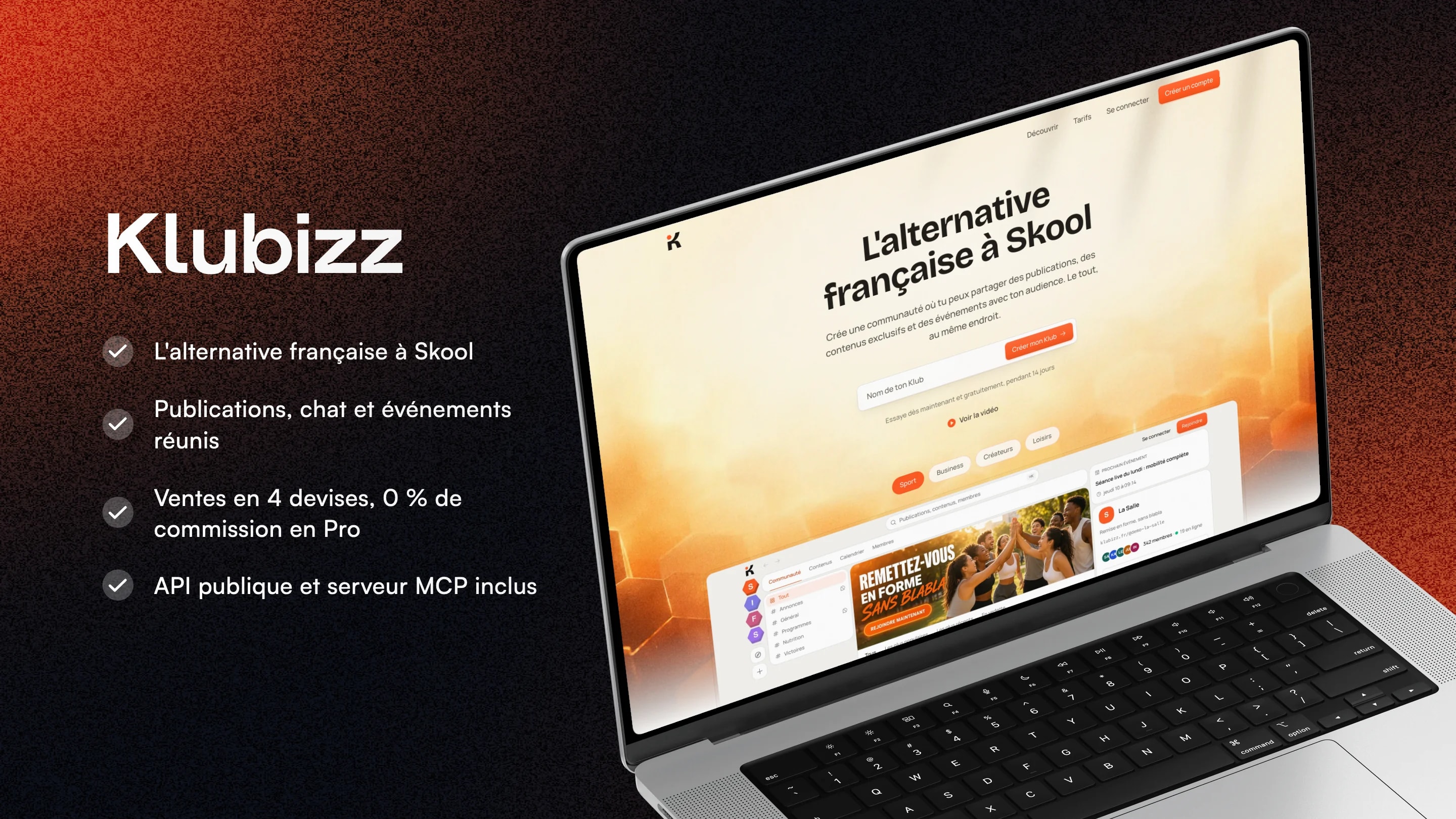 Klubizz - Plateforme de communautés pour créateurs