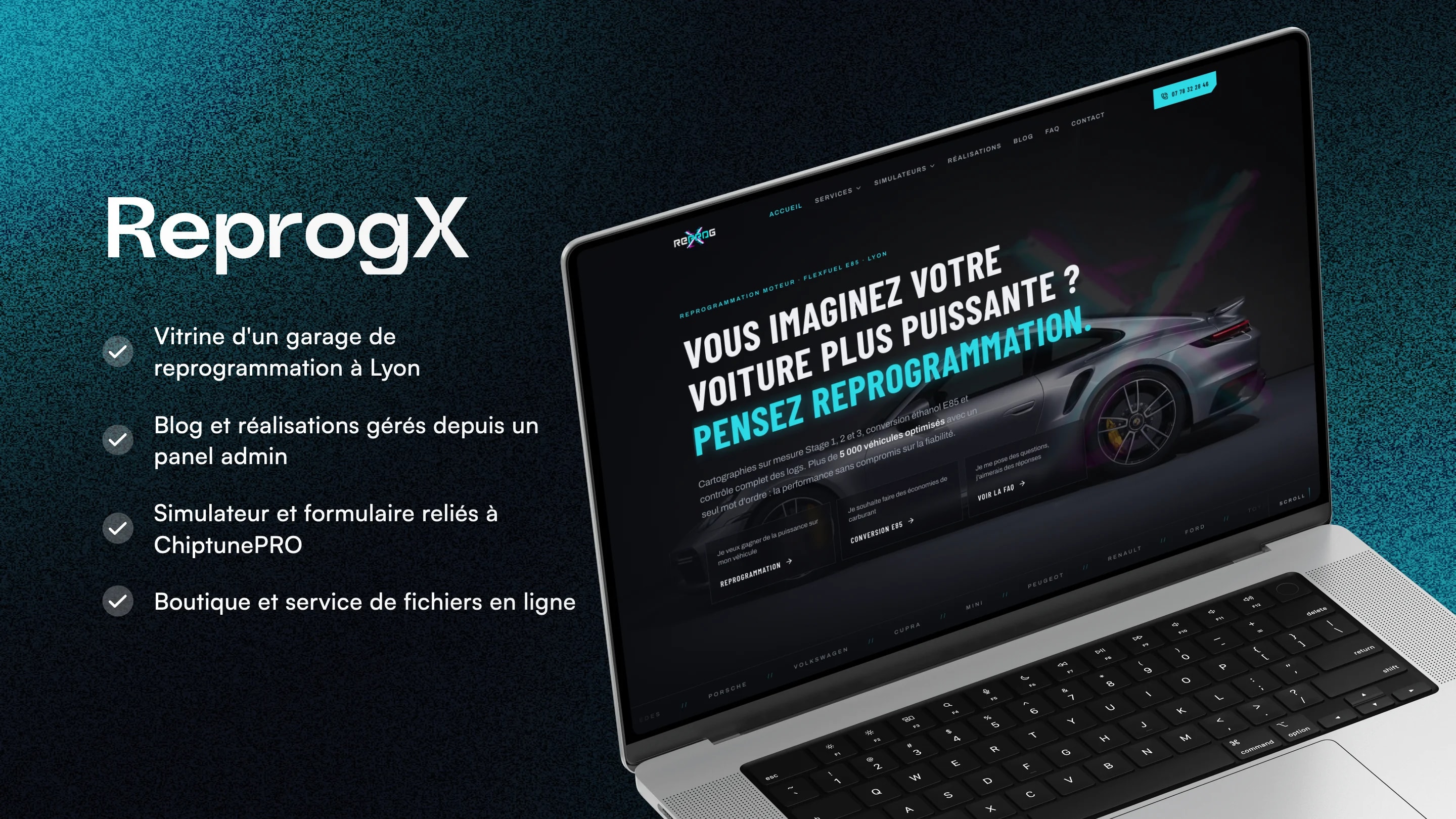 ReprogX - Site vitrine et écosystème reprog