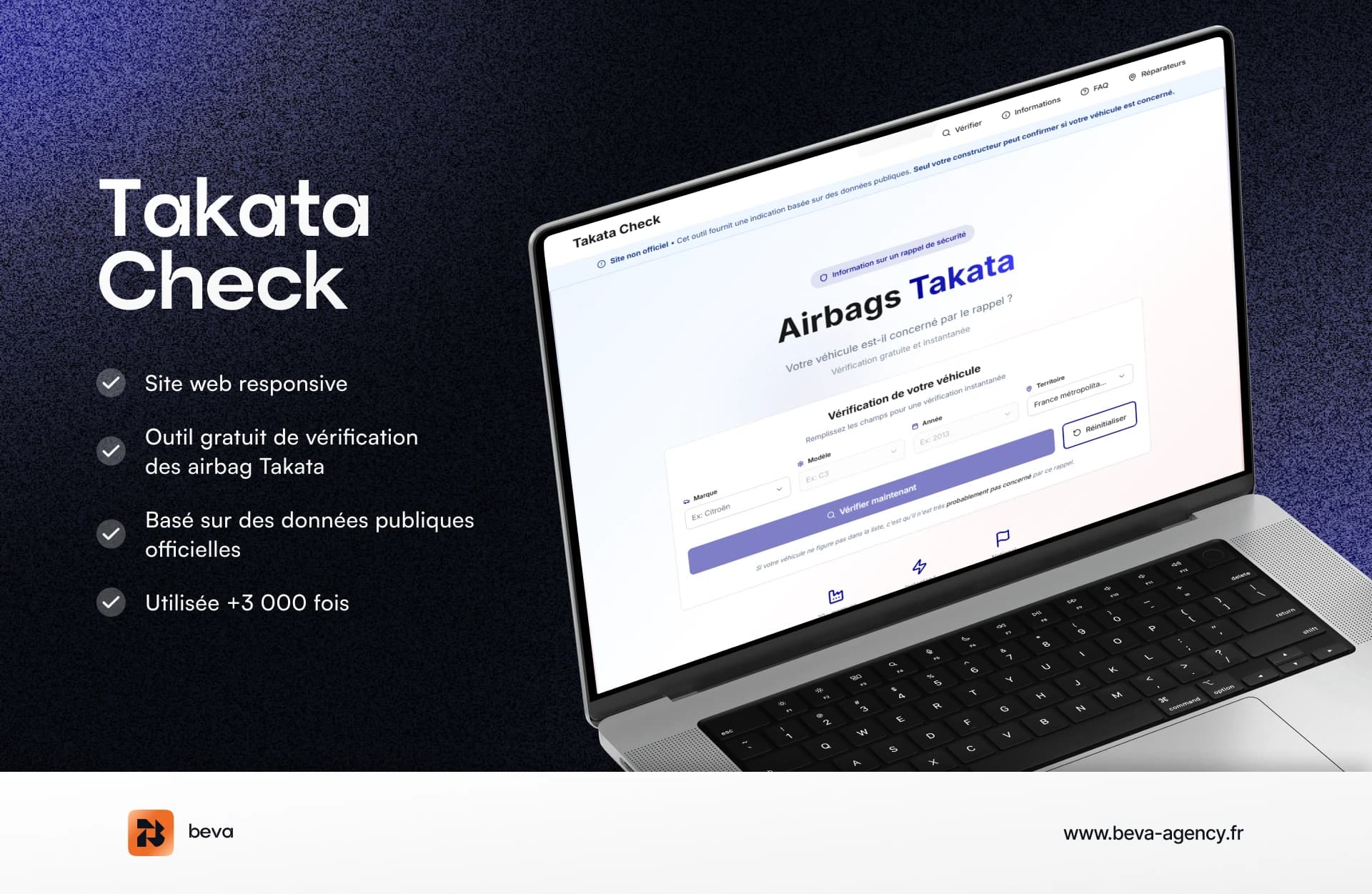 TakataCheck - Vérification rappels auto
