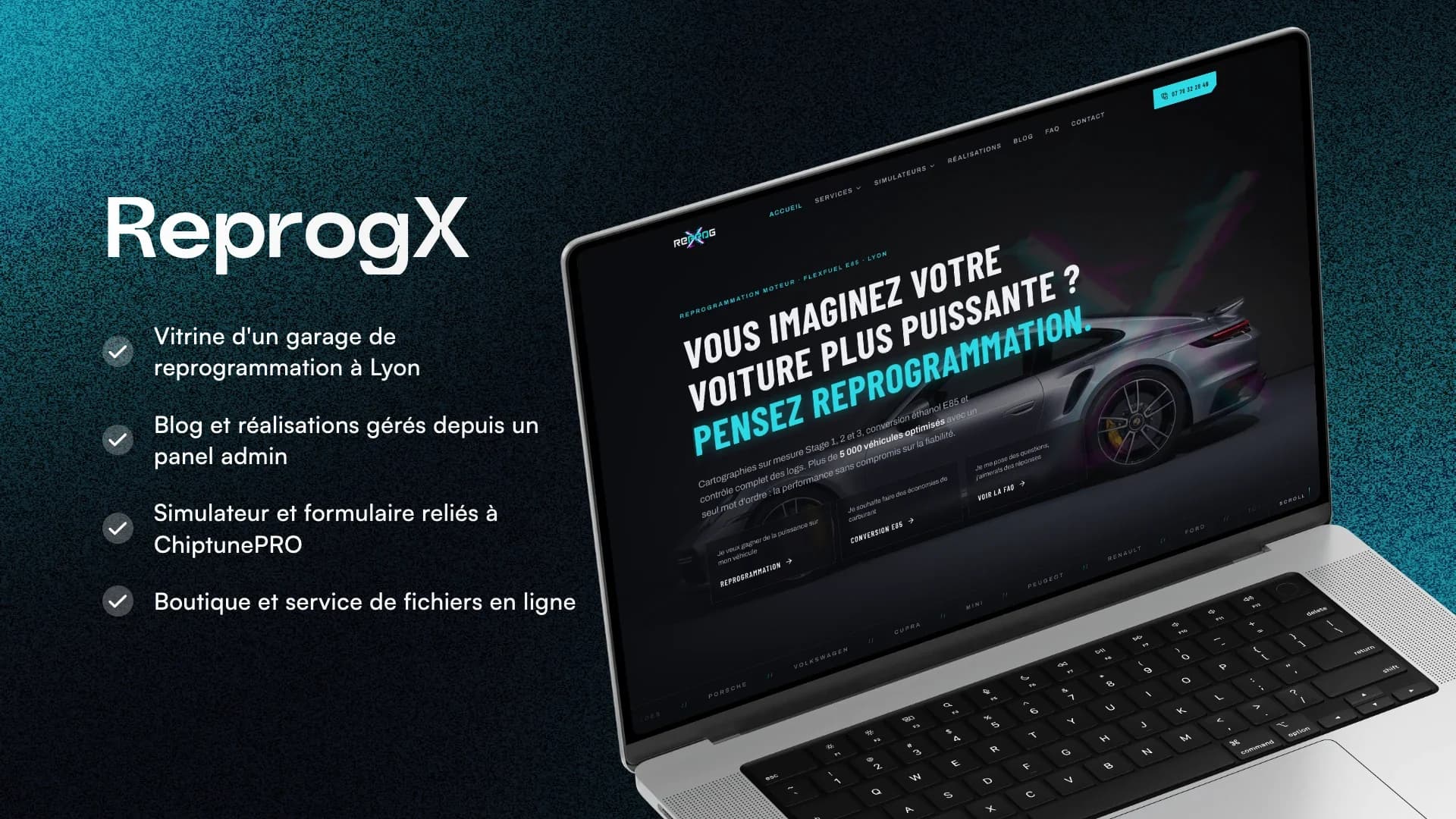 ReprogX - Site vitrine et écosystème reprog, screenshot